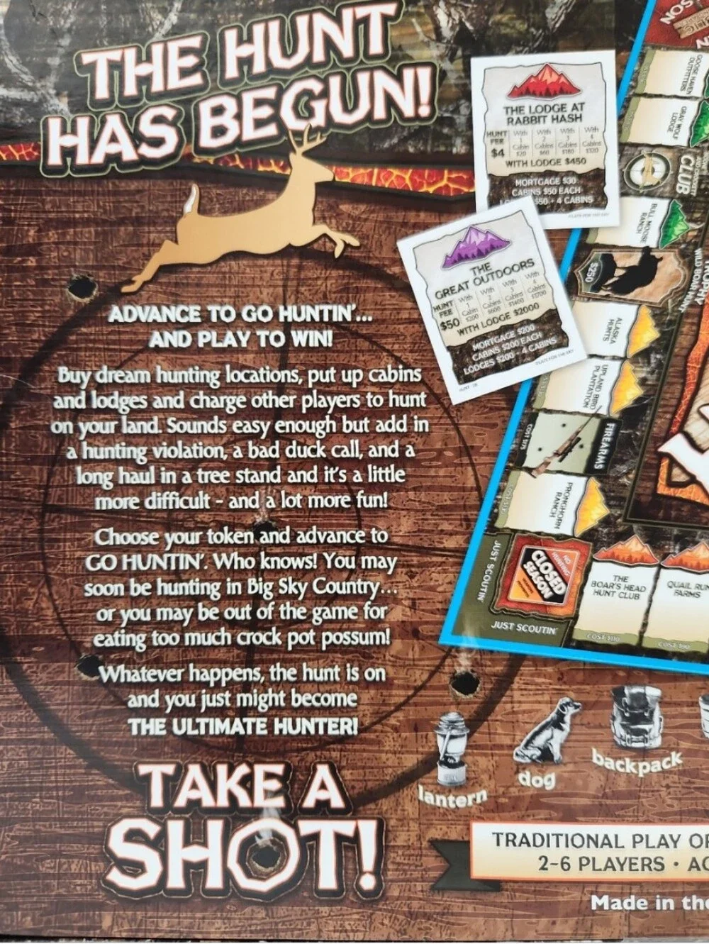 Hunting Opoly Monopoly Board Game By Late For The Sky 2-6 Players 8+